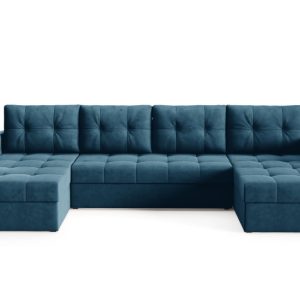 IVIO Duży Narożnik U funkcja spania , pojemnik , welur , velvet Manila 25 568642 IVIO Duży Narożnik U funkcja spania , pojemnik , welur , velvet Manila 25 568642