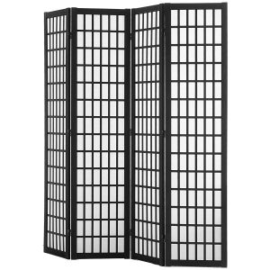 Japoński Parawan Pokojowy 4-panelowa przegroda dekoracyjna do domu i biura 807074 Japoński Parawan Pokojowy 4-panelowa przegroda dekoracyjna do domu i biura 807074
