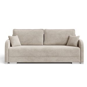 Jasnoszara kanapa do salonu z funkcją spania GOJA boucle 1072556 Jasnoszara kanapa do salonu z funkcją spania GOJA boucle 1072556