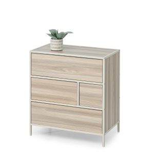 Jesienno-Beżowa Komoda Samoa 4Szufl Pushopen Salon 516326 Jesienno-Beżowa Komoda Samoa 4Szufl Pushopen Salon 516326