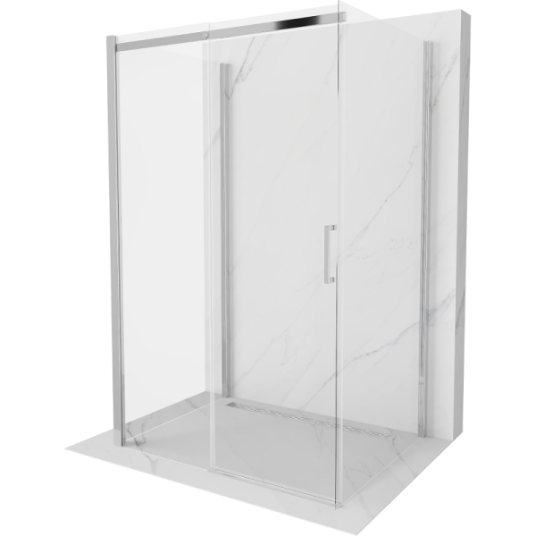 Kabina prysznicowa 3-ścienna rozsuwana Mexen Omega 90x120 transparent 495351