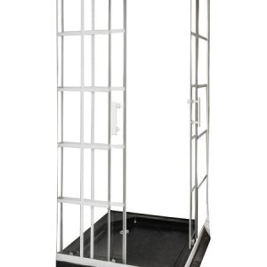 Kabina prysznicowa 80×80 biała LOFT czarny brodzik 13cm 210787 Kabina prysznicowa 80×80 biała LOFT czarny brodzik 13cm 210787