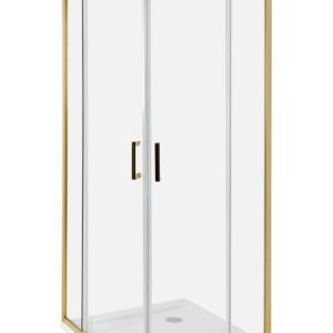 Kabina prysznicowa 80x80x185 cm złota 385059 Kabina prysznicowa 80x80x185 cm złota 385059