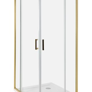 Kabina prysznicowa 90x90x185 cm złota 385096 Kabina prysznicowa 90x90x185 cm złota 385096