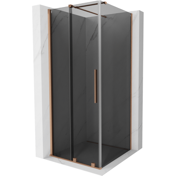 Kabina prysznicowa rozsuwana Mexen Velar 90x90 grafit 496079