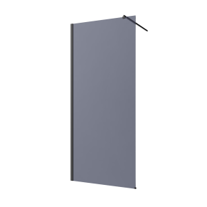 Kabina prysznicowa Walk-In II szkło grafitowe 200 x 120 cm 340159 Kabina prysznicowa Walk-In II szkło grafitowe 200 x 120 cm 340159