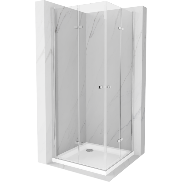 Kabina prysznicowa z brodzikiem Mexen Duo 100x100 transparent 496155