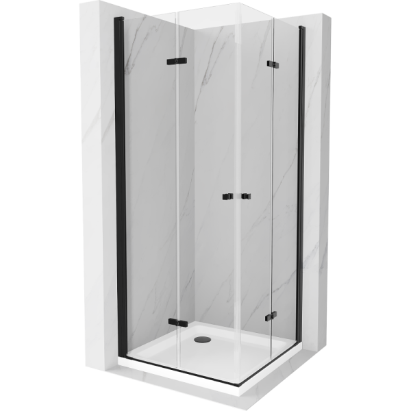Kabina prysznicowa z brodzikiem Mexen Duo 100x100 transparent 496184