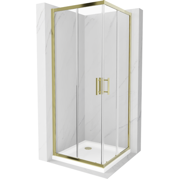 Kabina prysznicowa z brodzikiem Mexen kwadratowa Rio 90x90 transparent 496609