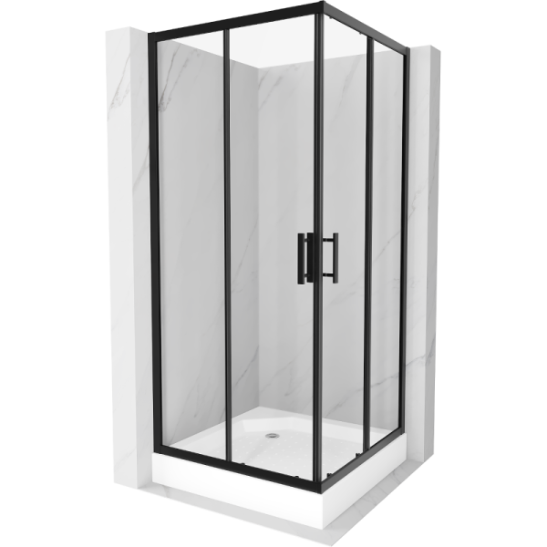 Kabina prysznicowa z brodzikiem Mexen kwadratowa Rio 90x90 transparent 495073