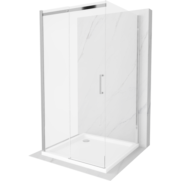 Kabina prysznicowa z brodzikiem Mexen Omega 100x100 transparent 496859