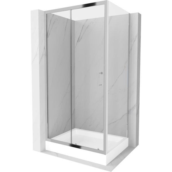 Kabina prysznicowa z brodzikiem Mexen rozsuwana Apia 100x80 transparent 506974