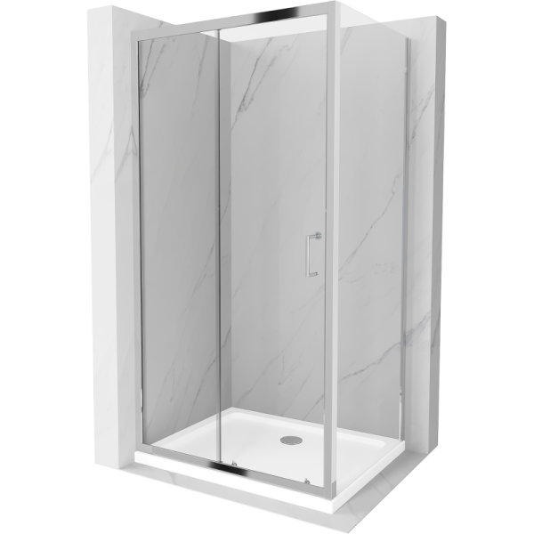 Kabina prysznicowa z brodzikiem Mexen rozsuwana Apia 90x100 transparent 507335