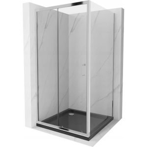 Kabina prysznicowa z brodzikiem Mexen rozsuwana Apia 90×90 transparent 507059 Kabina prysznicowa z brodzikiem Mexen rozsuwana Apia 90×90 transparent 507059