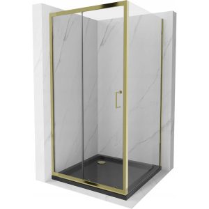 Kabina prysznicowa z brodzikiem Mexen rozsuwana Apia 90×90 transparent 507431 Kabina prysznicowa z brodzikiem Mexen rozsuwana Apia 90×90 transparent 507431