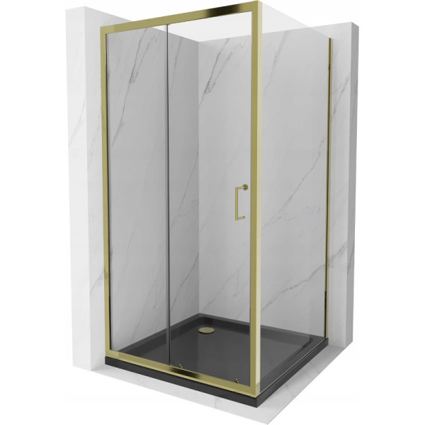Kabina prysznicowa z brodzikiem Mexen rozsuwana Apia 90x90 transparent 507431