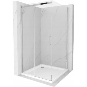 Kabina prysznicowa z brodzikiem Mexen rozsuwana Omega 100×100 transparent 496515 Kabina prysznicowa z brodzikiem Mexen rozsuwana Omega 100×100 transparent 496515