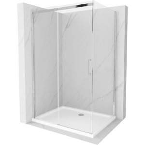 Kabina prysznicowa z brodzikiem Mexen rozsuwana Omega 100×70 transparent 496697 Kabina prysznicowa z brodzikiem Mexen rozsuwana Omega 100×70 transparent 496697