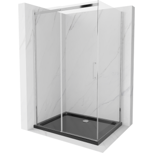 Kabina prysznicowa z brodzikiem Mexen rozsuwana Omega 100×80 transparent 496205 Kabina prysznicowa z brodzikiem Mexen rozsuwana Omega 100×80 transparent 496205