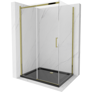 Kabina prysznicowa z brodzikiem Mexen rozsuwana Omega 100×90 transparent 496591 Kabina prysznicowa z brodzikiem Mexen rozsuwana Omega 100×90 transparent 496591