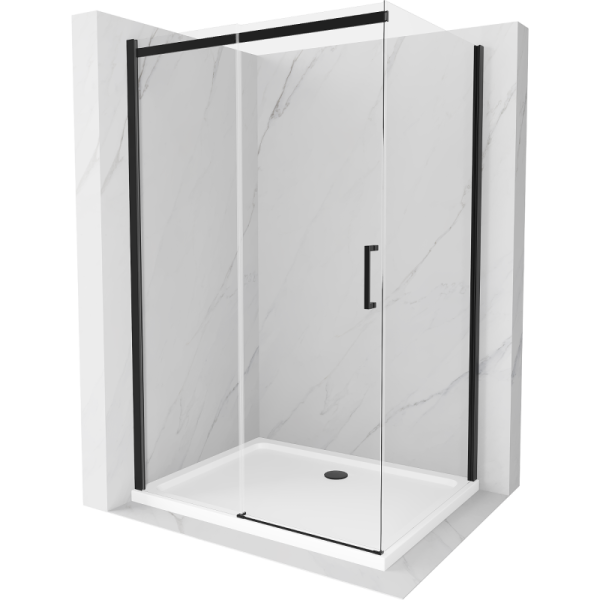 Kabina prysznicowa z brodzikiem Mexen rozsuwana Omega 110x80 transparent 497013