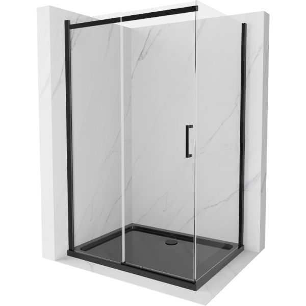 Kabina prysznicowa z brodzikiem Mexen rozsuwana Omega 120x80 transparent 494941