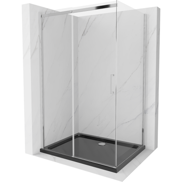 Kabina prysznicowa z brodzikiem Mexen rozsuwana Omega 120x90 transparent 496647