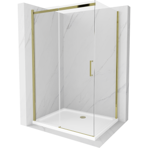 Kabina prysznicowa z brodzikiem Mexen rozsuwana Omega 130×100 transparent 496257 Kabina prysznicowa z brodzikiem Mexen rozsuwana Omega 130×100 transparent 496257