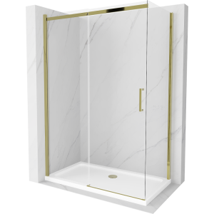 Kabina prysznicowa z brodzikiem Mexen rozsuwana Omega 130×70 transparent 496176 Kabina prysznicowa z brodzikiem Mexen rozsuwana Omega 130×70 transparent 496176