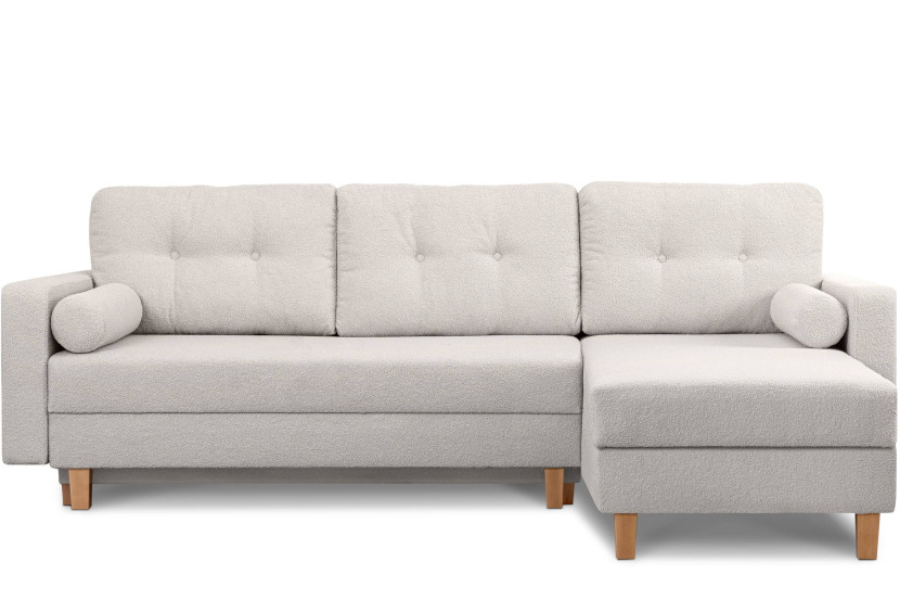 KONSIMO ERISO Narożnik Scandi biały baranek prawy/lewy szer. 240 cm 857181