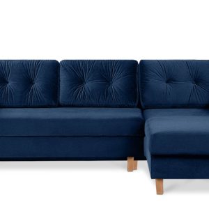 KONSIMO ERISO Skandynawski Narożnik Premium, welurowy, granatowy 857105 KONSIMO ERISO Skandynawski Narożnik Premium, welurowy, granatowy 857105