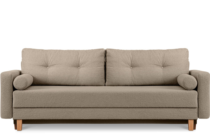 KONSIMO ERISO Sofa hygge baranek, szarobeżowa, szara, 3 os. 220 cm 857161