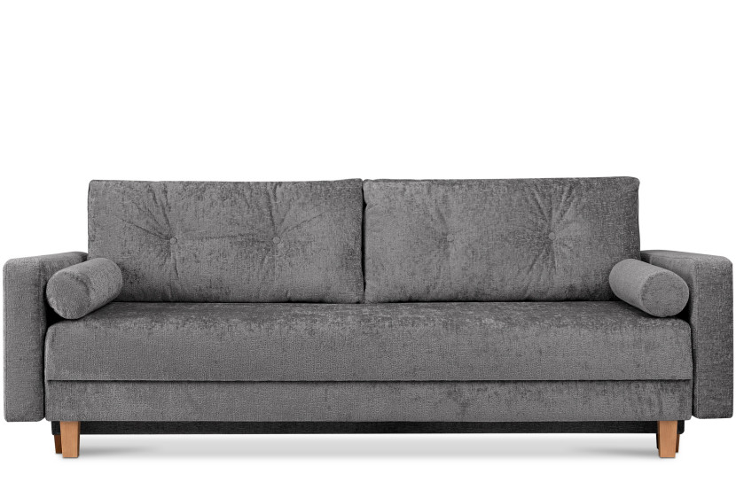 KONSIMO ERISO Sofa rozkładana, stalowy ciemny szary, szer. 220 cm 857170