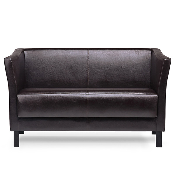 KONSIMO ESPECTO Elegancka sofa do gabinetu/poczekalni, brązowa 851053