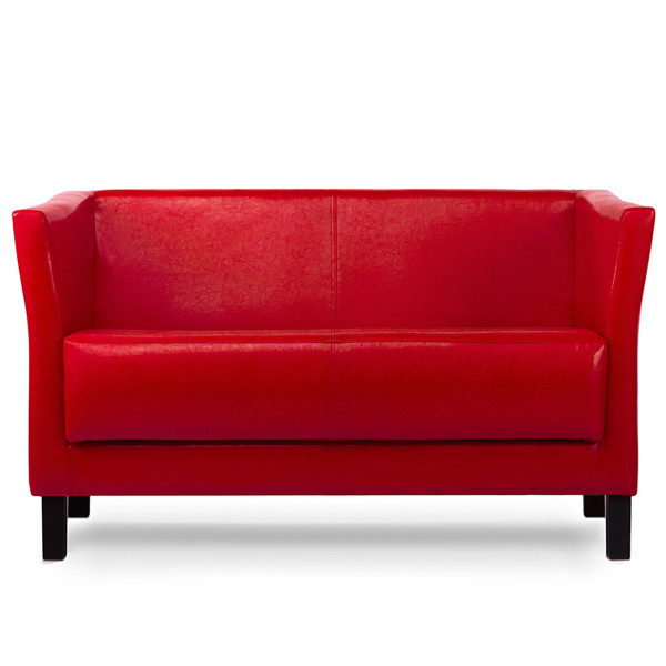 KONSIMO ESPECTO Elegancka sofa do gabinetu/poczekalni, czerwona 851131