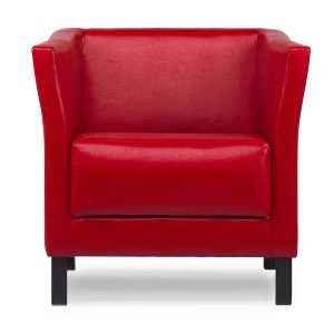KONSIMO ESPECTO Fotel z ekoskóry do poczekalni/gabinetu, czerwony 849880 KONSIMO ESPECTO Fotel z ekoskóry do poczekalni/gabinetu, czerwony 849880