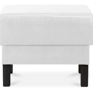 KONSIMO ESPECTO Puf z ekoskóry do salonu, biały szer. 58 cm 850059