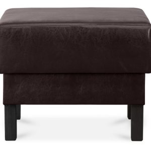 KONSIMO ESPECTO Puf z ekoskóry do salonu, brązowy szer. 58 cm 850061