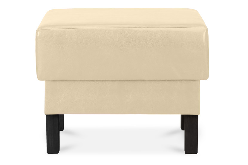 KONSIMO ESPECTO Puf z ekoskóry do salonu, kremowy szer. 58 cm 850055