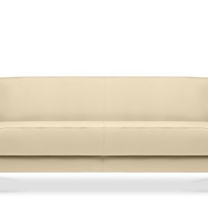 KONSIMO ESPECTO Sofa trzyosobowa z ekoskóry do salonu, kremowa 851129 KONSIMO ESPECTO Sofa trzyosobowa z ekoskóry do salonu, kremowa 851129