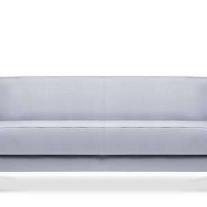 KONSIMO ESPECTO Sofa trzyosobowa z ekoskóry do salonu, szara 851052 KONSIMO ESPECTO Sofa trzyosobowa z ekoskóry do salonu, szara 851052