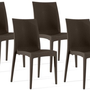 KONSIMO ETULI Krzesło ogrodowe (4 szt.) z polipropylenu 1025441 KONSIMO ETULI Krzesło ogrodowe (4 szt.) z polipropylenu 1025441