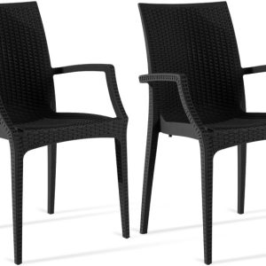 KONSIMO ETULI Zestaw krzeseł ogrodowych (2 szt.) z podłokietnikami 1025442 KONSIMO ETULI Zestaw krzeseł ogrodowych (2 szt.) z podłokietnikami 1025442
