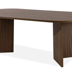 KONSIMO FABER Stół do jadalni owalny 204 cm w stylu modern orzech ciemny 751906 KONSIMO FABER Stół do jadalni owalny 204 cm w stylu modern orzech ciemny 751906
