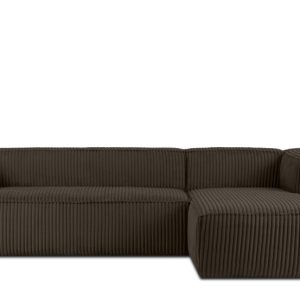 KONSIMO FEROX Duży nowoczesny narożnik prawy w tkaninie gruby sztruks 796570