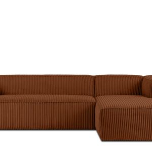 KONSIMO FEROX Duży nowoczesny narożnik prawy w tkaninie gruby sztruks 796441