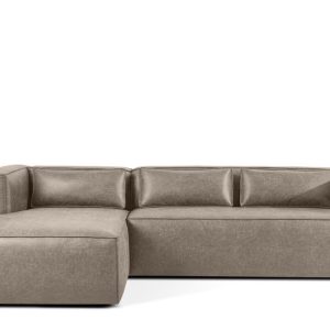 KONSIMO FEROX Narożnik lewy do salonu styl loft w tkanine skóropodobnej 999706