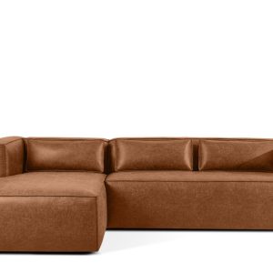 KONSIMO FEROX Narożnik lewy do salonu styl loft w tkanine skóropodobnej 999707