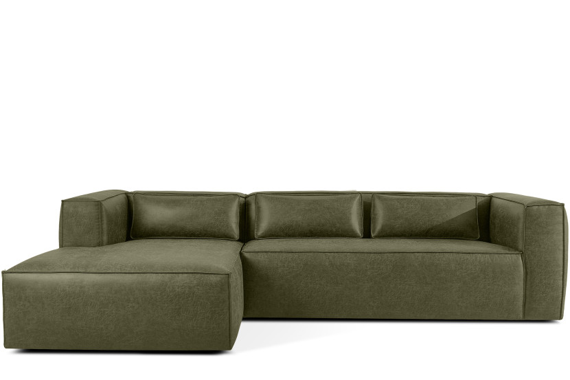 KONSIMO FEROX Narożnik lewy do salonu styl loft w tkanine skóropodobnej 999710