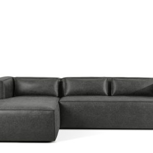 KONSIMO FEROX Narożnik lewy do salonu styl loft w tkanine skóropodobnej 999714